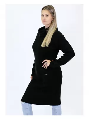 Női hosszú pulóver ALTISPORT BELLA FEKETE