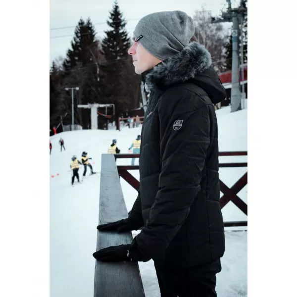  Férfi téli kabát ALTISPORT BALDER FEKETE 