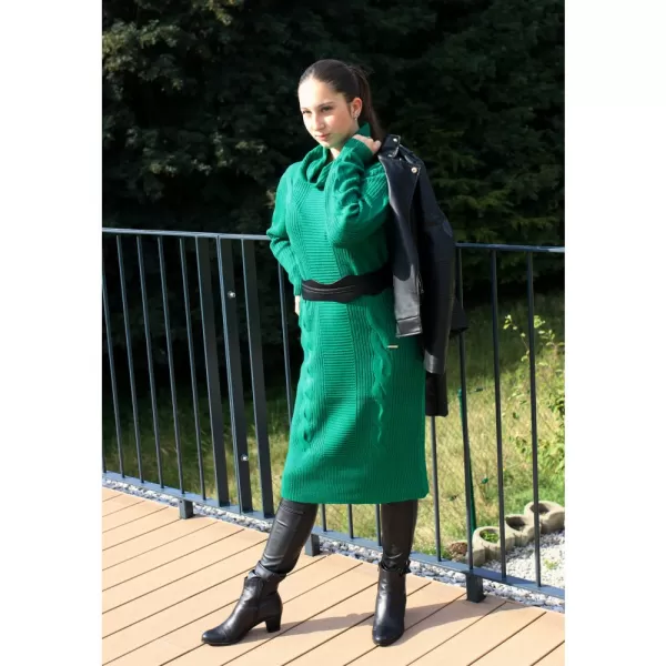  Női hosszú pulóver ALTISPORT BELLA ZÖLD 