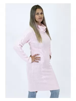 Női hosszú pulóver ALTISPORT BELLA VILÁGOS RÓZSASZÍN