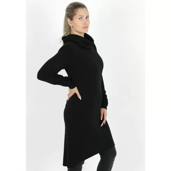  Női pulóver ruha KIXMI RIVA FEKETE 