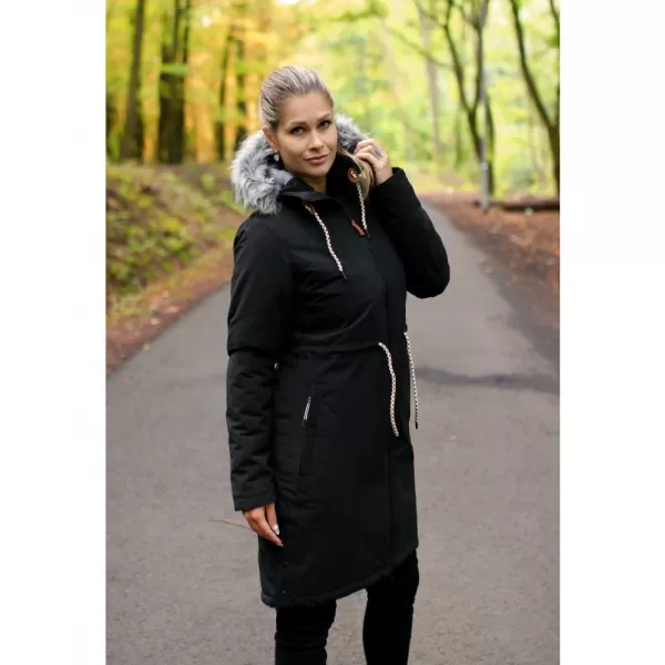  Női kabát ALTISPORT VOLENA LCTB218 FEKETE 