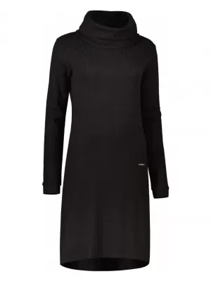 Női pulóver ruha KIXMI RIVA FEKETE