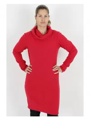 Női pulóver ruha KIXMI RIVA PIROS
