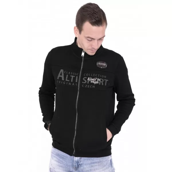  Férfi pulóver ALTISPORT BLAKE FEKETE 