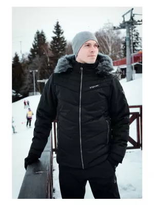 Férfi téli kabát ALTISPORT BALDER FEKETE