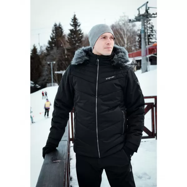  Férfi téli kabát ALTISPORT BALDER FEKETE 