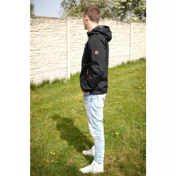  Férfi dzseki ALTISPORT CARLEY FEKETE PIROS 