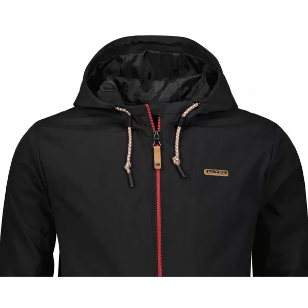  Férfi dzseki ALTISPORT CARLEY FEKETE PIROS 