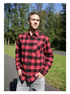 Férfi ing ALTISPORT DARLEN PIROS